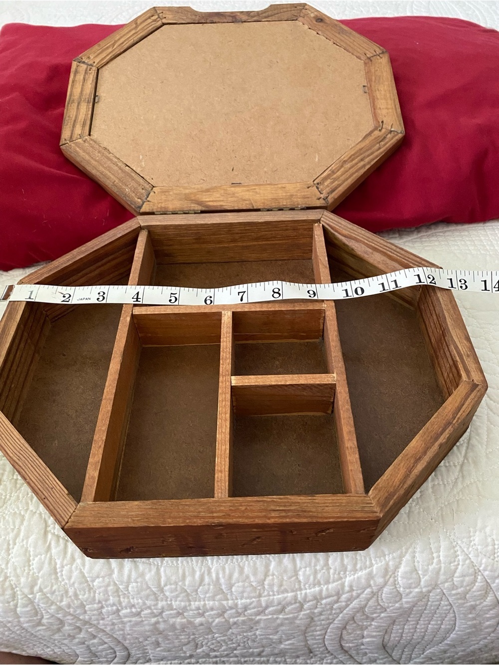 Vintage Wooden Box With Compartments
In Excellent Condition For The Age - Picture 13 of 14